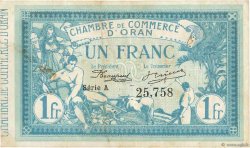 1 Franc FRANCE regionalismo y varios Oran 1915 JP.141.02 BC+