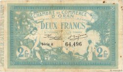 2 Francs FRANCE regionalism and various Oran 1915 JP.141.03 VG