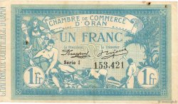 1 Franc FRANCE regionalism and various Oran 1915 JP.141.08 F+