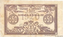 50 Centimes FRANCE Regionalismus und verschiedenen Oran 1920 JP.141.22 S