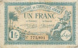 1 Franc FRANCE regionalismo e varie Oran 1921 JP.141.27 q.MB