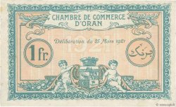 1 Franc FRANCE regionalism and miscellaneous Oran 1921 JP.141.27 VF