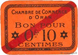 10 Centimes FRANCE Regionalismus und verschiedenen Oran 1919 JP.141.55