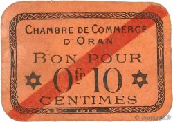 10 Centimes FRANCE regionalismo y varios Oran 1918 JP.141.53