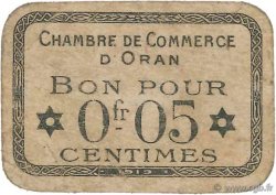 5 Centimes FRANCE regionalismo y varios Oran 1919 JP.141.54