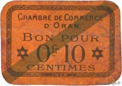 10 Centimes FRANCE regionalismo y varios Oran 1920 JP.141.57