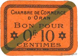 10 Centimes FRANCE regionalismo y varios Oran 1920 JP.141.57 FDC