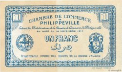1 Franc FRANCE regionalism and miscellaneous Philippeville 1914 JP.142.04 XF+