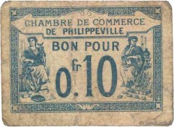 10 Centimes FRANCE regionalism and miscellaneous Philippeville 1915 JP.142.13 VG