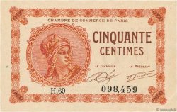 50 Centimes FRANCE Regionalismus und verschiedenen Paris 1920 JP.097.10 fST+