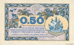 50 Centimes FRANCE Regionalismus und verschiedenen Paris 1920 JP.097.31 fST+
