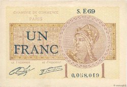 1 Franc FRANCE regionalism and miscellaneous Paris 1920 JP.097.23 XF-