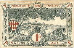 1 Franc MONACO  1920 P.05 VF-