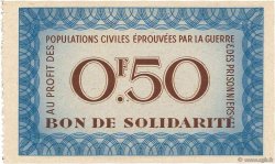 50 Centimes BON DE SOLIDARITÉ FRANCE Regionalismus und verschiedenen  1941 KL.01A fST+
