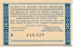 2 Francs BON DE SOLIDARITÉ FRANCE Regionalismus und verschiedenen  1941 KL.03C3 VZ+