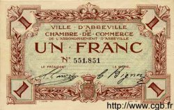1 Franc FRANCE regionalismo y varios Abbeville 1920 JP.001.03 SC a FDC