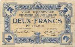 2 Francs FRANCE regionalismo y varios Abbeville 1920 JP.001.05 BC