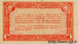 1 Franc FRANCE regionalismo y varios Agen 1914 JP.002.03 BC
