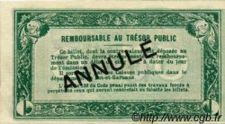 50 Centimes Annulé FRANCE regionalism and miscellaneous Agen 1917 JP.002.08 AU+