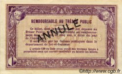 2 Francs Annulé FRANCE regionalismo e varie Agen 1917 JP.002.12 BB to SPL