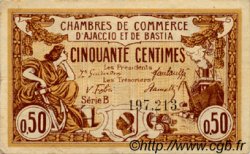 50 Centimes  FRANCE régionalisme et divers Ajaccio et Bastia 1917 JP.003.06 TB