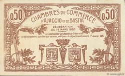 50 Centimes FRANCE regionalismo y varios Ajaccio et Bastia 1920 JP.003.08 MBC a EBC