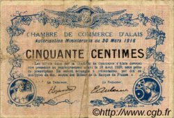 50 Centimes FRANCE régionalisme et divers Alais, Nom Actuel :  Alès 1916 JP.004.07 TB