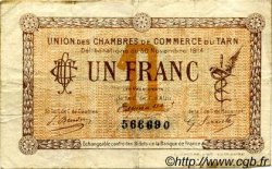 1 Franc FRANCE regionalism and miscellaneous Albi - Castres - Mazamet 1914 JP.005.05 F