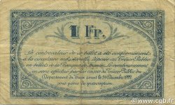 1 Franc FRANCE regionalism and various Albi - Castres - Mazamet 1917 JP.005.13 F