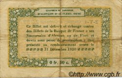 50 Centimes FRANCE regionalism and various Alencon et Flers 1915 JP.006.16 F