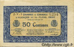 50 Centimes FRANCE regionalism and various Alencon et Flers 1915 JP.006.18 VF - XF