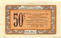 50 Centimes FRANCE regionalismo e varie Alencon et Flers 1915 JP.006.33 AU a FDC