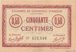 50 Centimes FRANCE regionalismo y varios Amiens 1915 JP.007.14 SC a FDC
