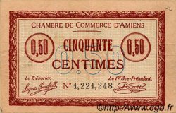 50 Centimes FRANCE regionalism and miscellaneous Amiens 1915 JP.007.32 VF - XF