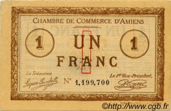 1 Franc FRANCE regionalism and miscellaneous Amiens 1915 JP.007.36 VF - XF