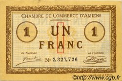 1 Franc FRANCE regionalism and miscellaneous Amiens 1915 JP.007.43 VF - XF