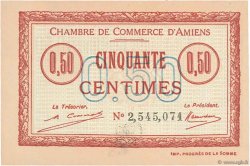 50 Centimes FRANCE Regionalismus und verschiedenen Amiens 1920 JP.007.49 fST to ST