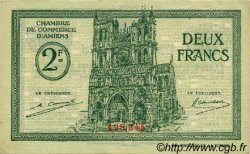2 Francs FRANCE regionalism and miscellaneous Amiens 1922 JP.007.57 AU+