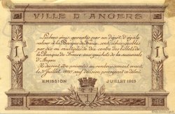 1 Franc FRANCE regionalism and various Angers  1915 JP.008.01 VF - XF