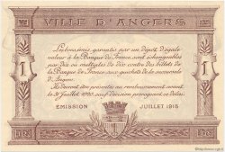 1 Franc FRANCE regionalism and miscellaneous Angers  1915 JP.008.06 AU+