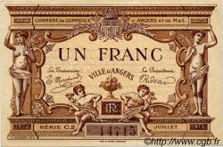 1 Franc FRANCE regionalismo e varie Angers  1915 JP.008.07 AU a FDC