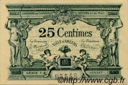 25 Centimes FRANCE Regionalismus und verschiedenen Angers  1915 JP.008.08 SS to VZ