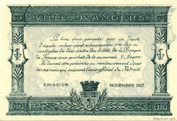 25 Centimes FRANCE regionalismo y varios Angers  1915 JP.008.11 SC a FDC