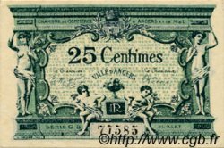 25 Centimes FRANCE Regionalismus und verschiedenen Angers  1915 JP.008.11 SS to VZ