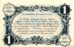 1 Franc FRANCE Regionalismus und verschiedenen Angoulême 1920 JP.009.47 fST to ST