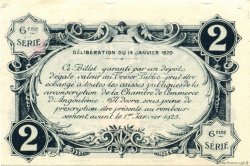 2 Francs FRANCE Regionalismus und verschiedenen Angoulême 1920 JP.009.49 fST to ST