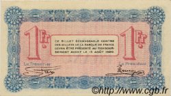 1 Franc FRANCE regionalism and various Annecy 1915 JP.010.01 AU+