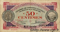 50 Centimes FRANCE regionalismo y varios Annecy 1920 JP.010.15 BC
