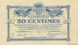 50 Centimes FRANCE regionalism and miscellaneous Annonay 1914 JP.011.01 VF - XF