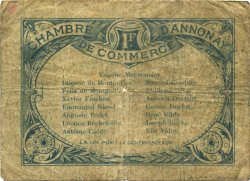 1 Franc FRANCE regionalism and various Annonay 1914 JP.011.04 F